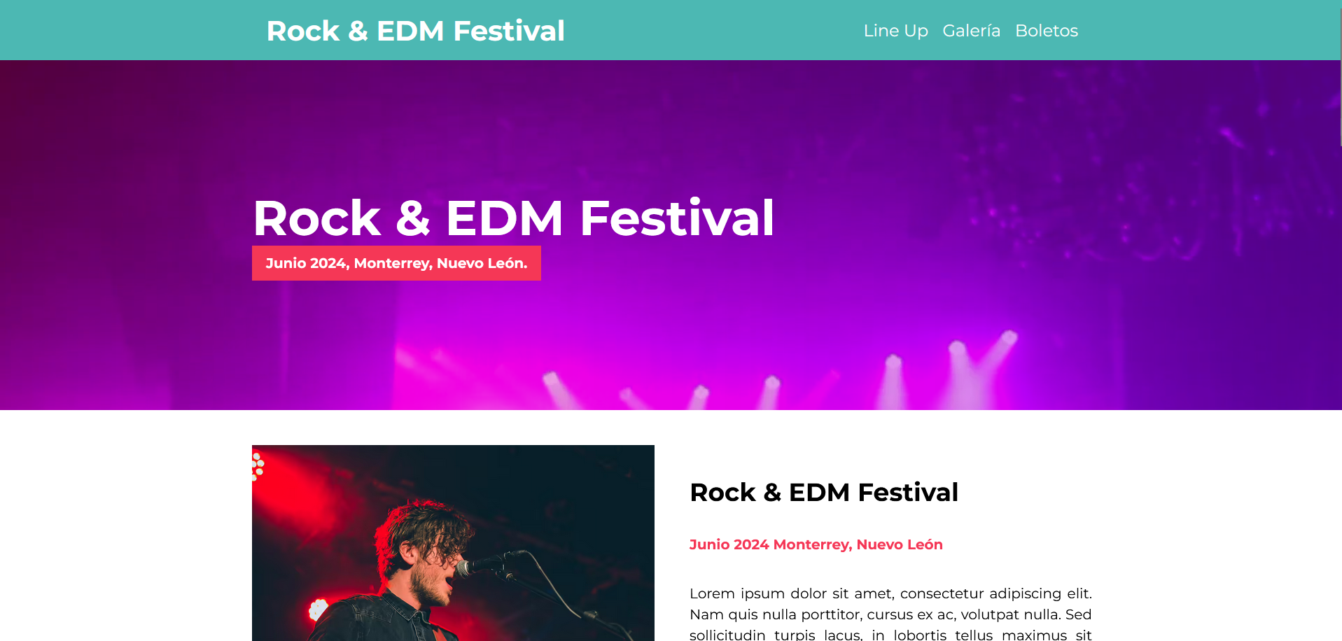 Imagen de Proyecto de un Festival Rock & EDM